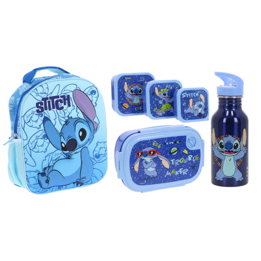 Lilo & Stitch schoolset; rugzak en lunchset 5-delig