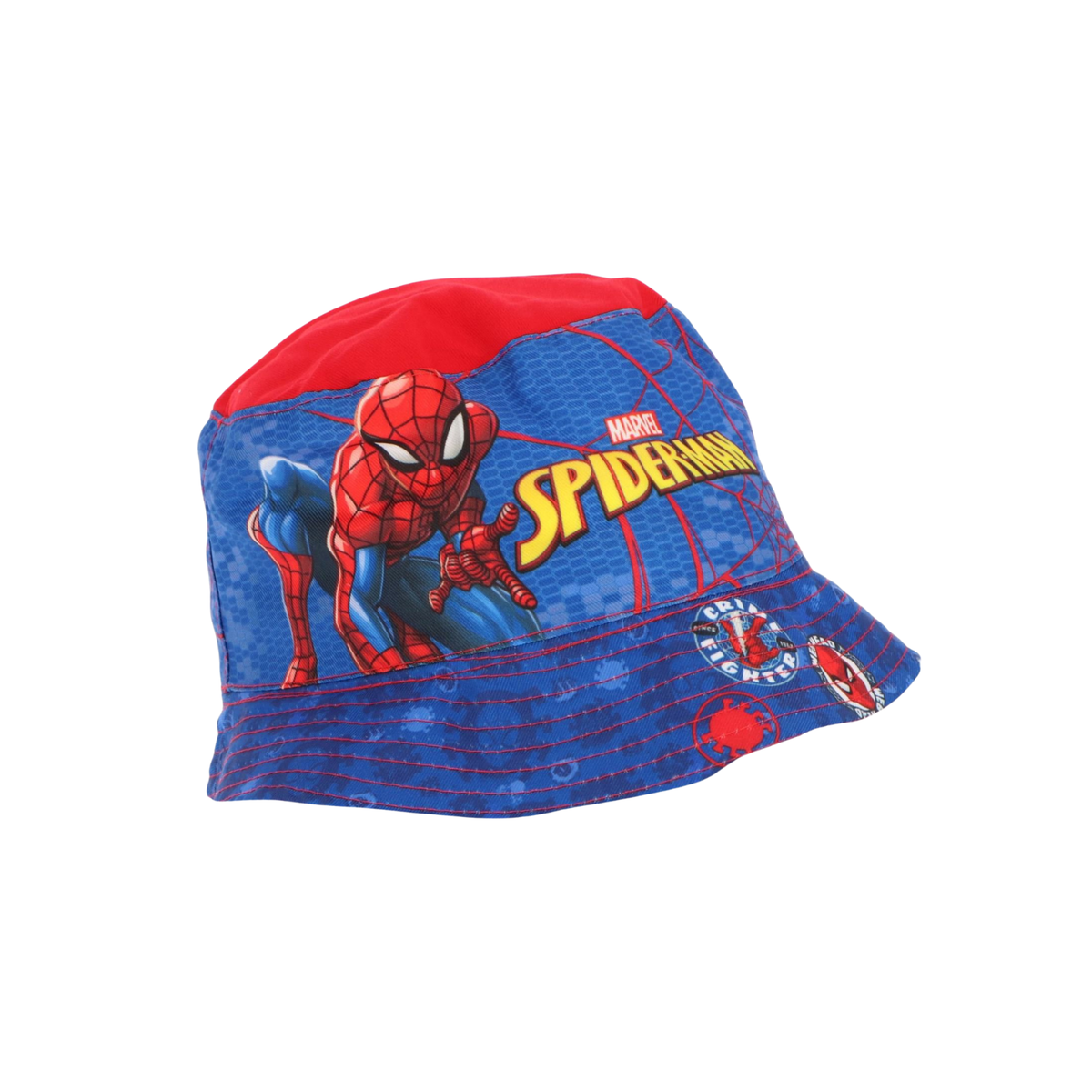 Spiderman strandset; strandlaken, poncho en vissershoedje