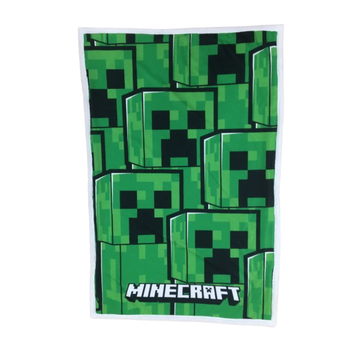Minecraft slaapkamerset; kussen, fleecedeken en spaarpot