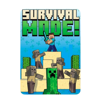 Minecraft slaapkamerset; fleecedeken, hoodiedeken en handwarmer/knuffel