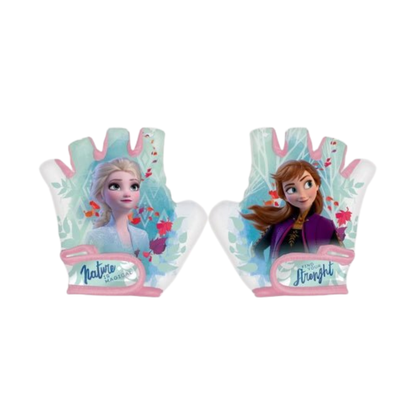Frozen fietsset; fiets 14 inch, handschoenen, windmolen, stuur fransjes en helm