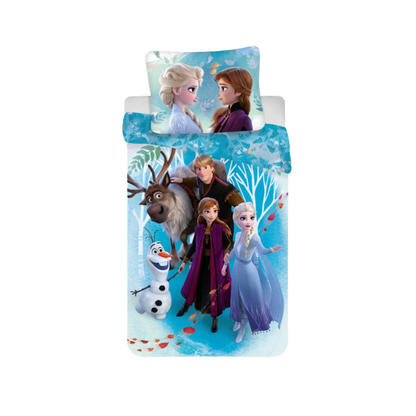 Frozen slaapkamerset; dekbedovertrek, hoeslaken, vloerkleed en opbergbox