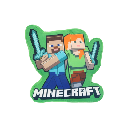 Minecraft slaapkamerset; dekbedovertrek en kussen