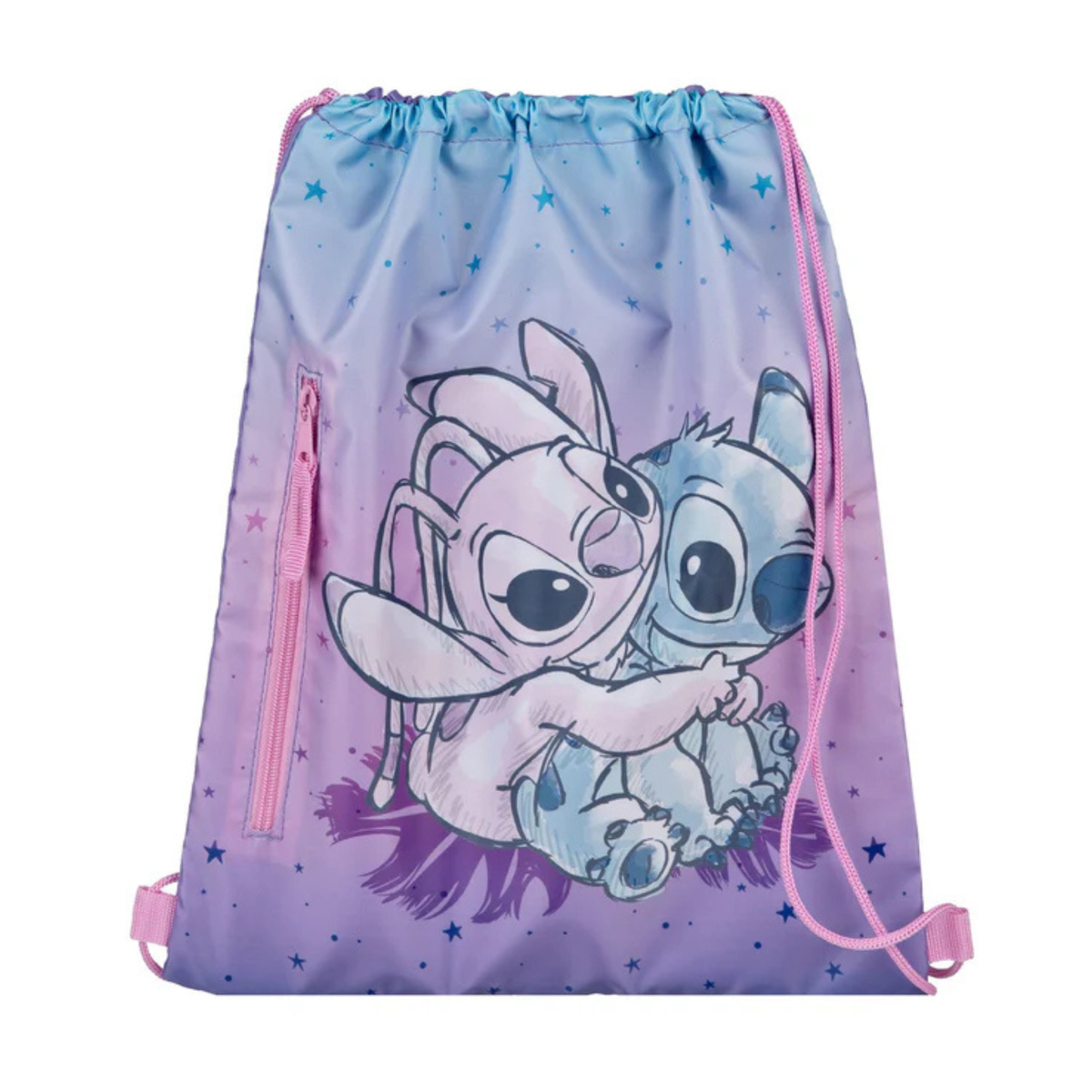Lilo & Stitch tassenset paars; rugzak en gymtas