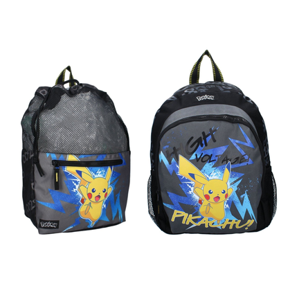 Pokemon tassenset; rugzak en gymtas