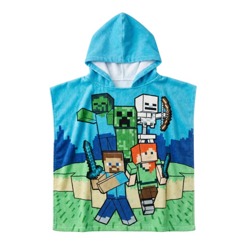 Minecraft strandset; poncho en strandlaken