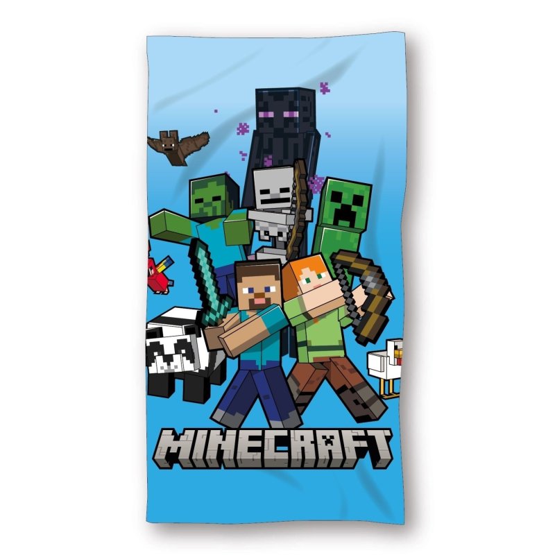 Minecraft strandset; poncho en strandlaken