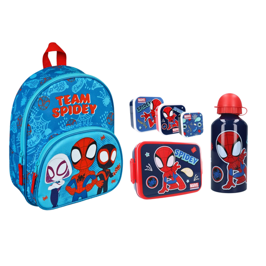Spidey schoolset; rugzak en lunchset 5-delig