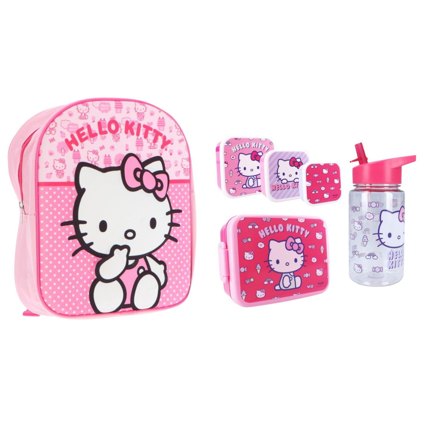Hello Kitty schoolset; rugzak en lunchset 5-delig