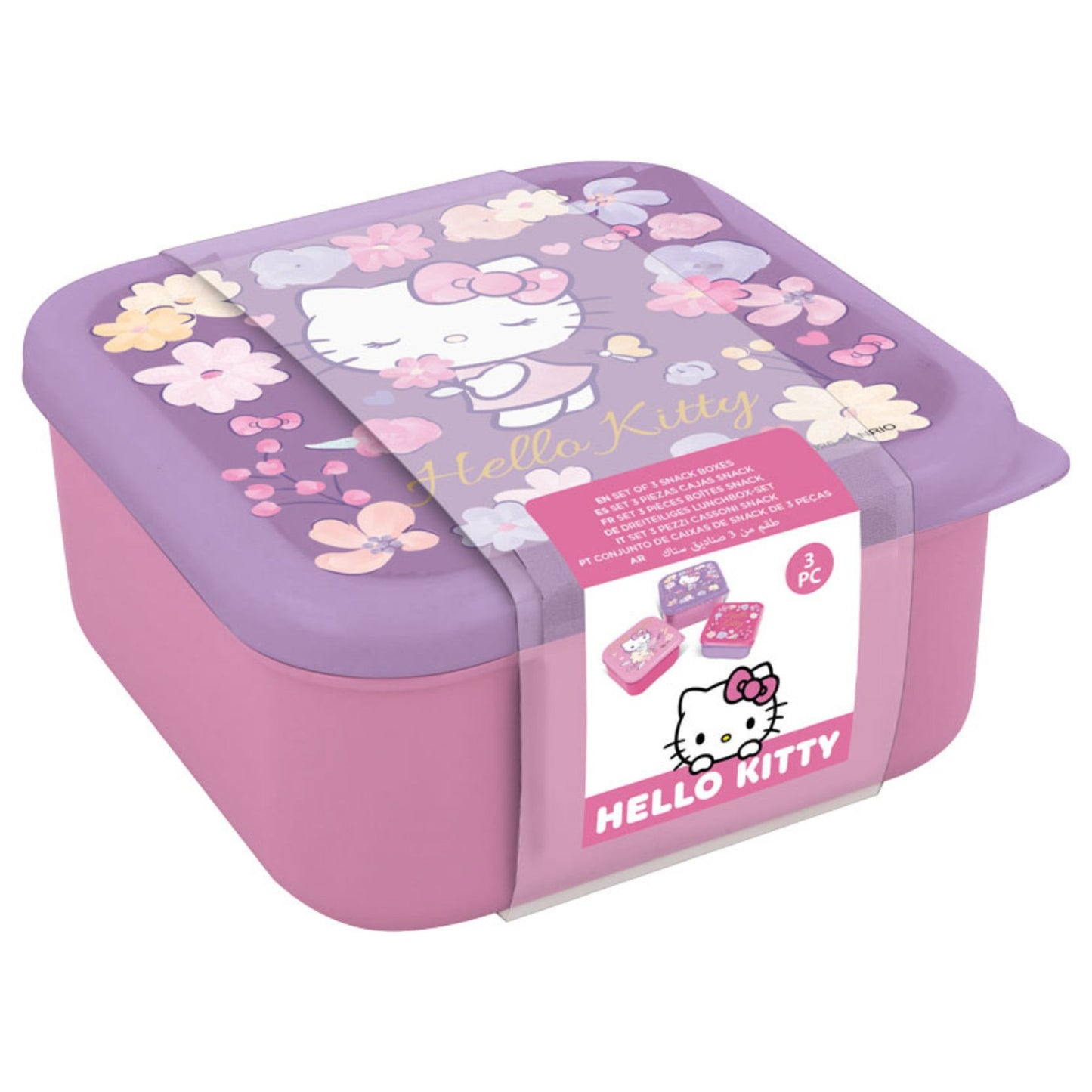 Hello Kitty 3 in 1 snackbox
