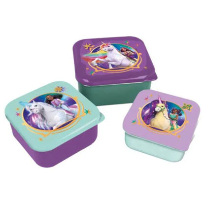 Unicorn Academy 3 in 1 snackbox