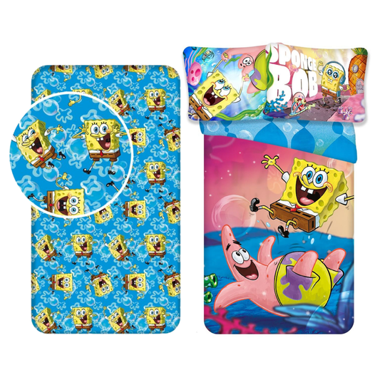 Spongebob dekbedovertrek + hoeslaken