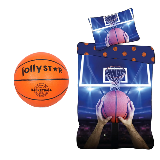 Basketbal dekbedovertrek + basketbal