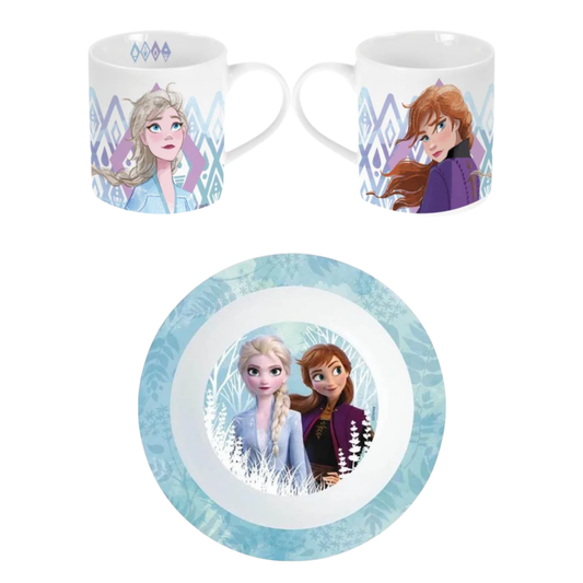 Frozen ontbijtset: ontbijtschaal + mok