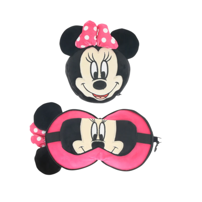 Minnie Mouse reisset: trolley en 2 in 1 slaapmasker en reiskussen