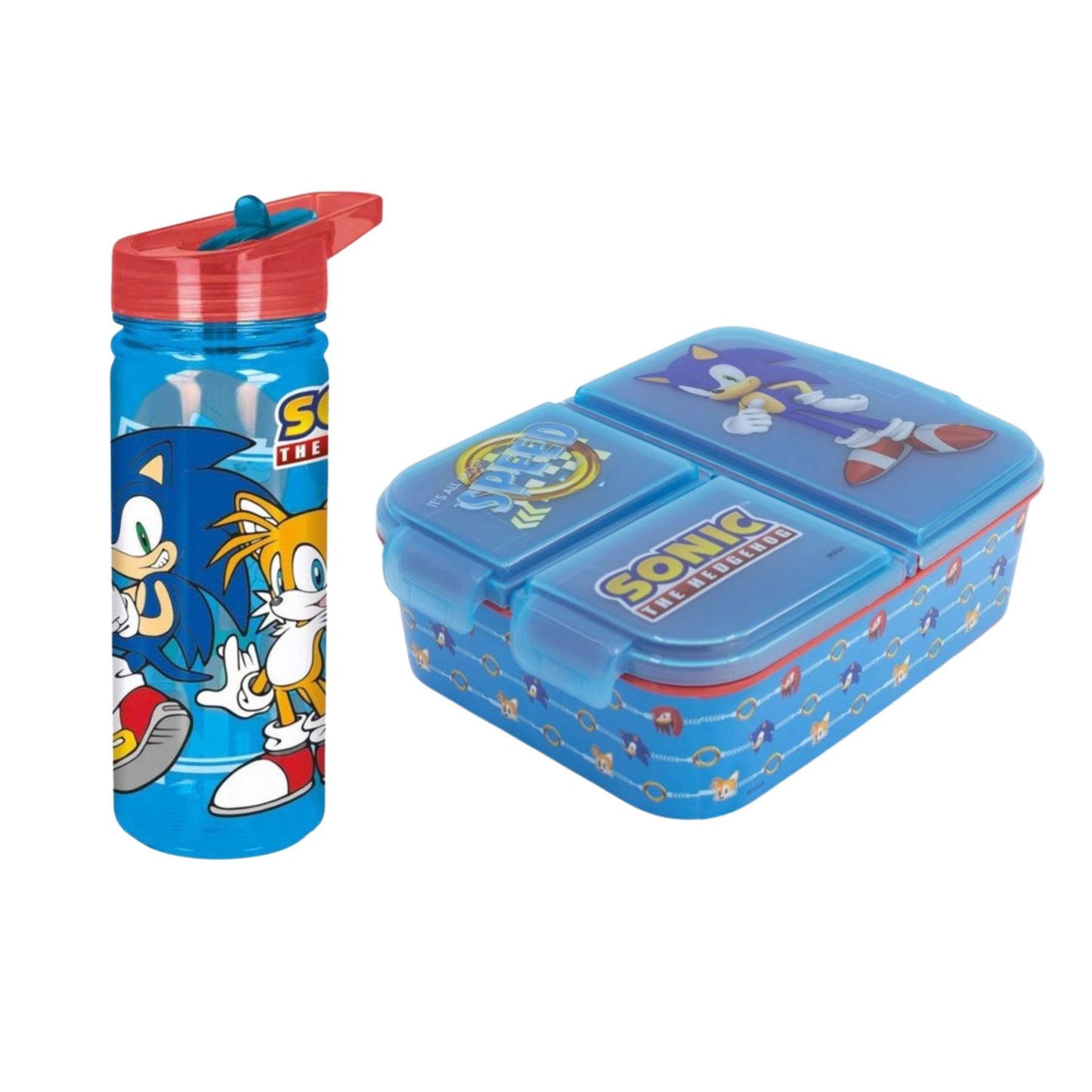 Sonic lunchset; drinkfles en lunchbox