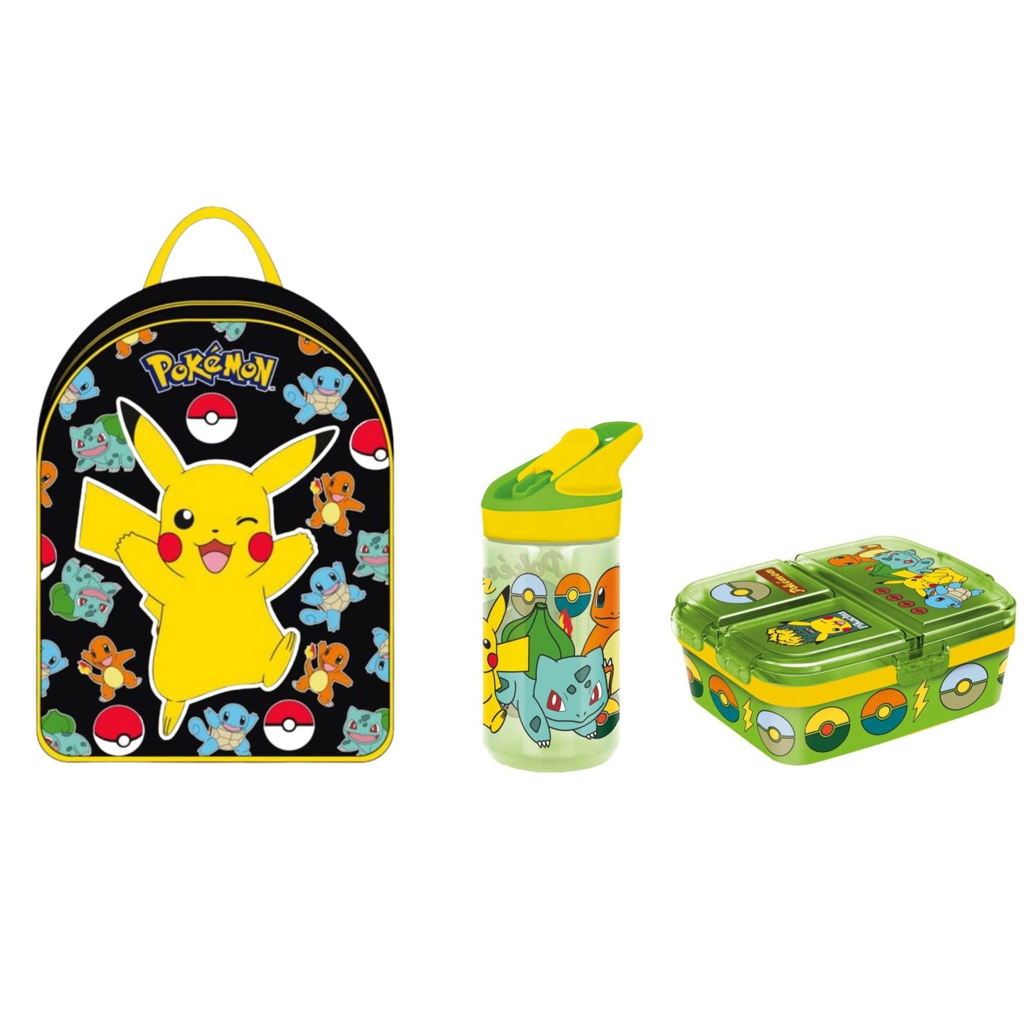 Pokemon school set; rugzak en lunchset