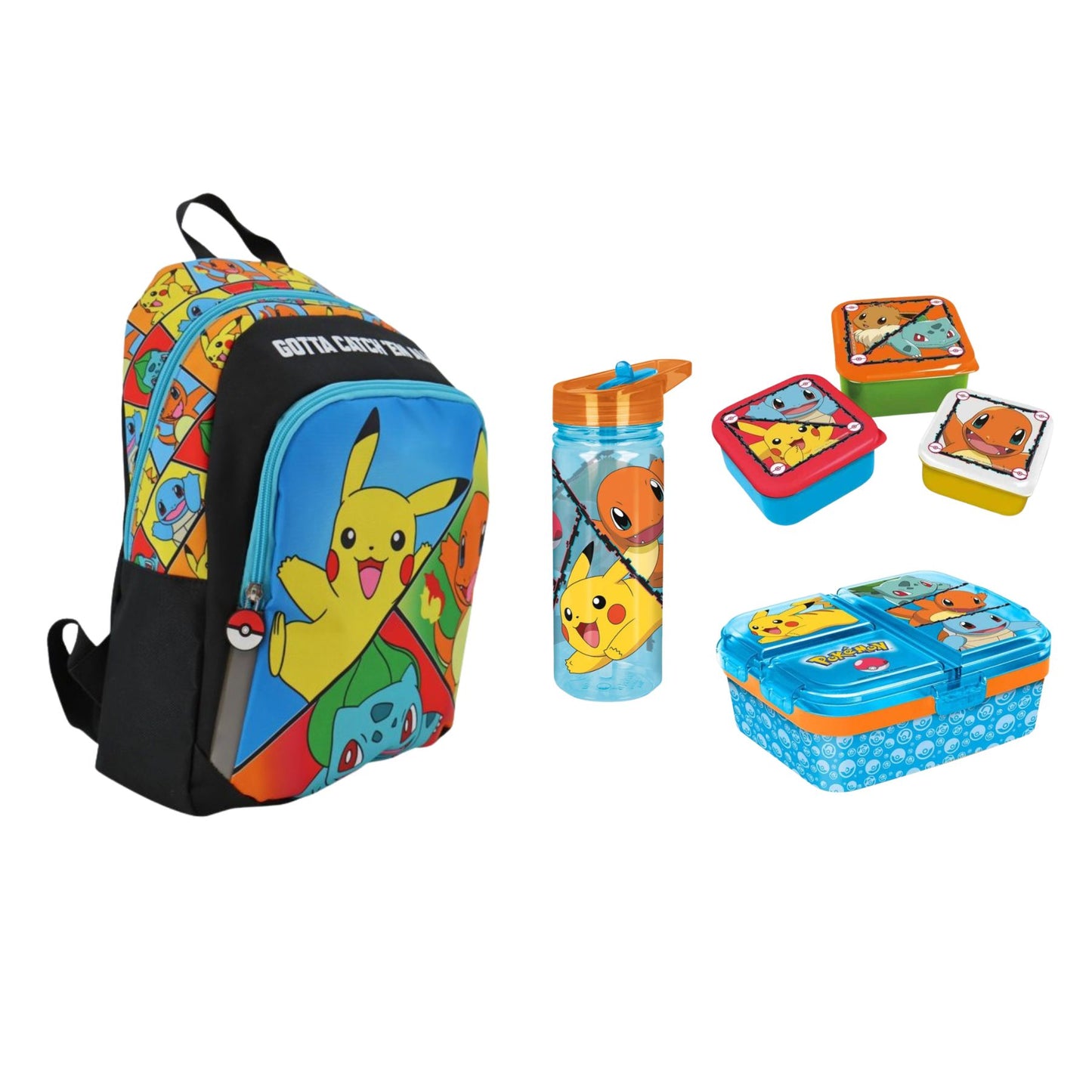 Pokemon school set; rugzak en lunchset
