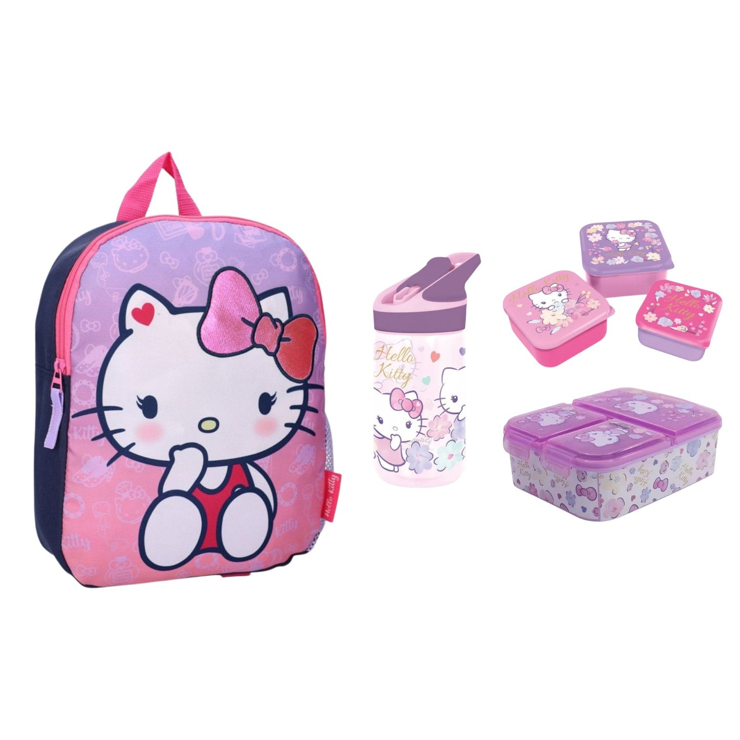 Hello Kitty school set; rugzak en lunchset