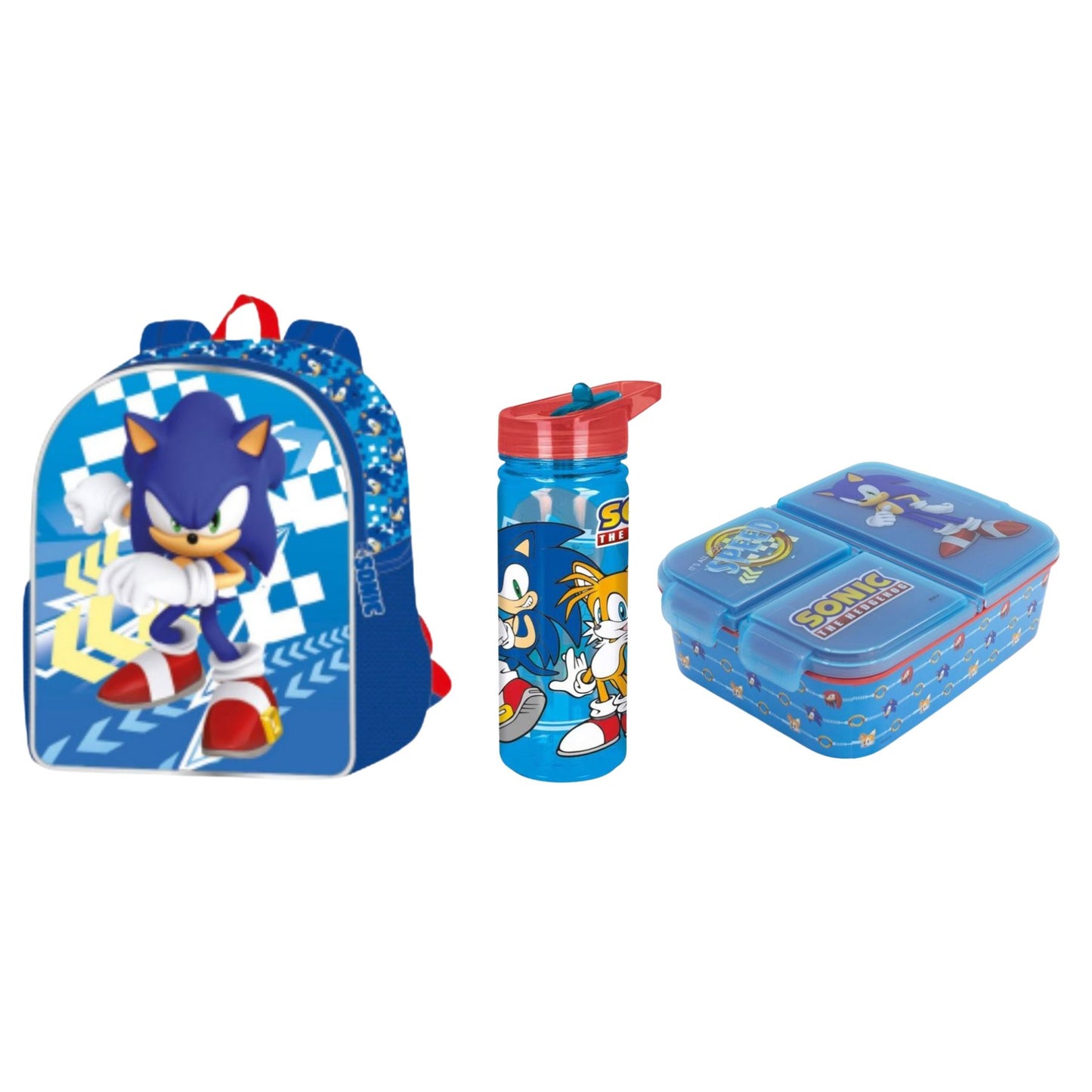 Sonic school set; rugzak en lunchset
