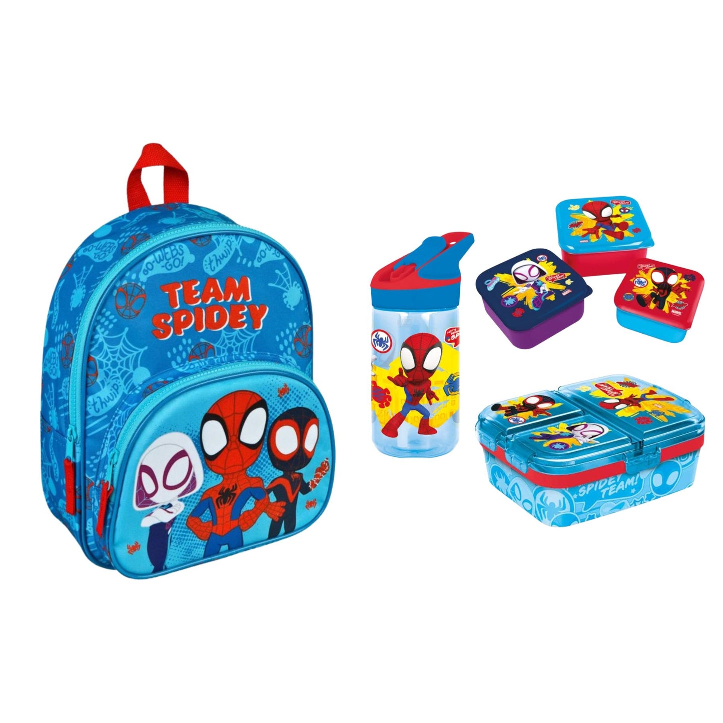 Spiderman school set; rugzak en lunchset - Spidey