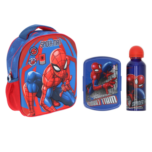 Spiderman schoolset; rugzak en lunchset