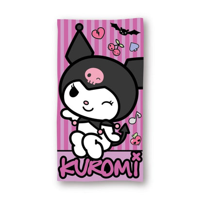 Kuromi strandset; strandlaken en vissershoedje