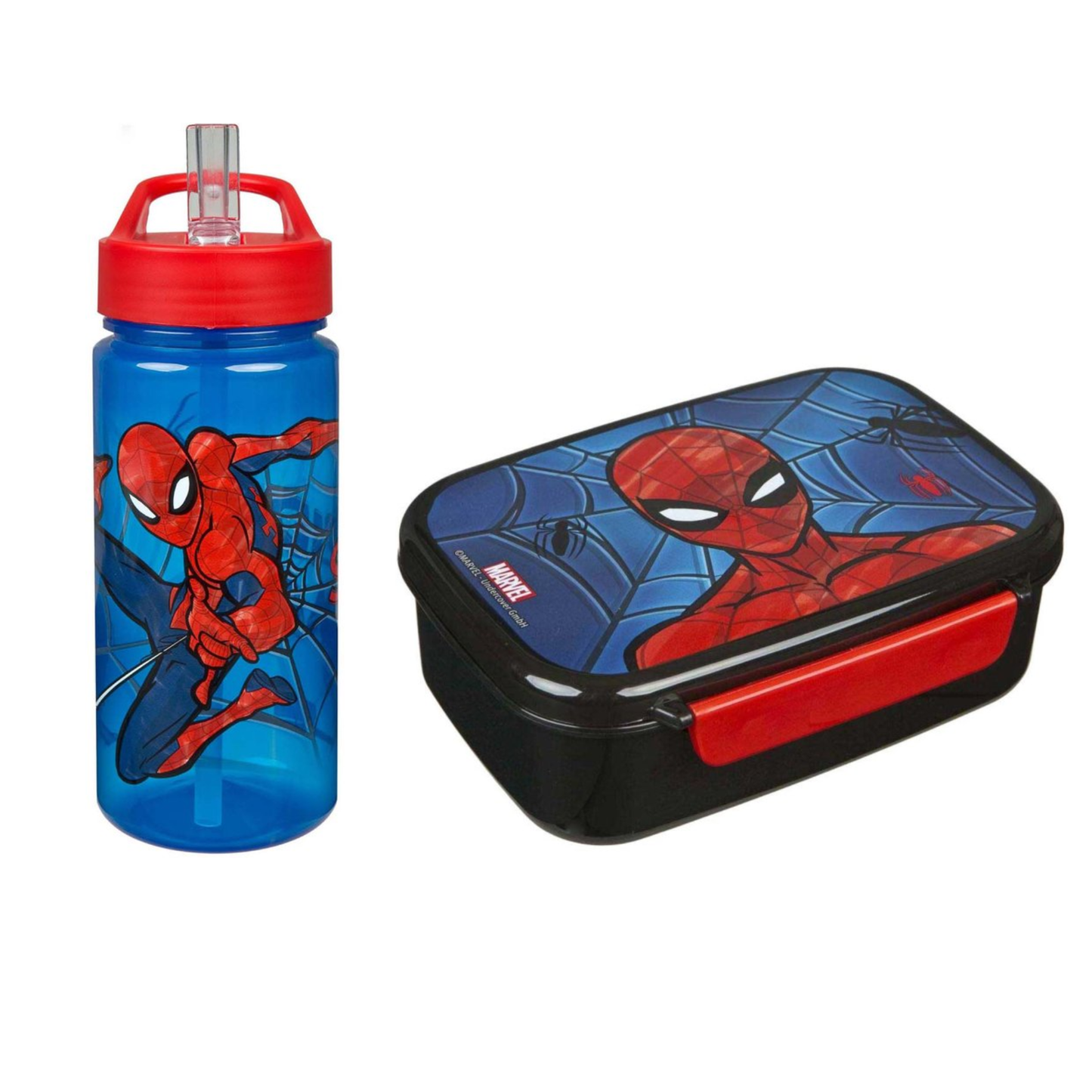 Spiderman lunchset; lunchbox en drinkfles