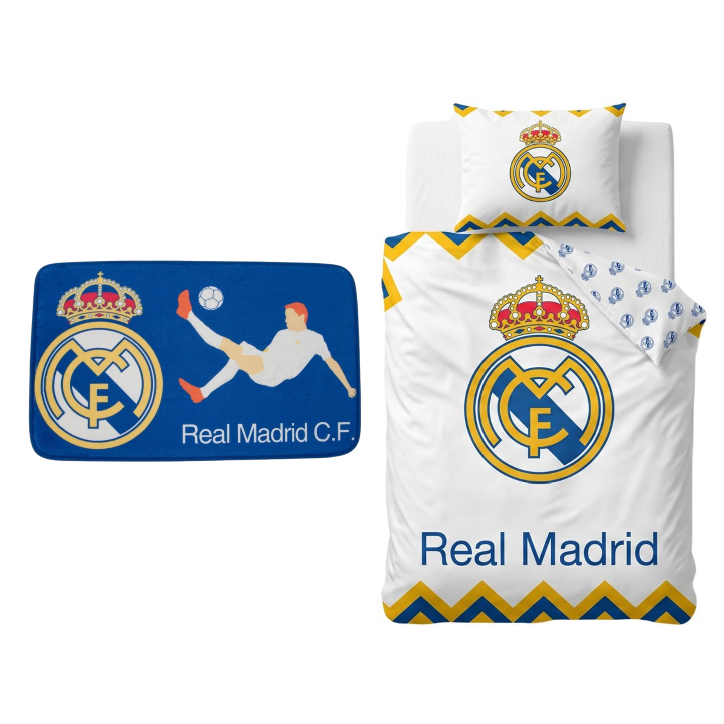 Real Madrid dekbedovertrek + vloerkleed