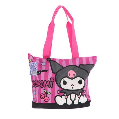 Kuromi strandset; strandlaken, strandtas en vissershoedje