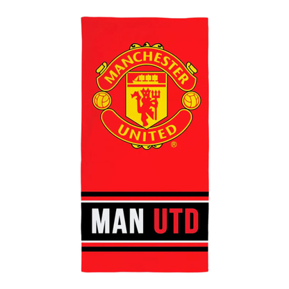 Manchester United strandset; strandlaken en voetbal