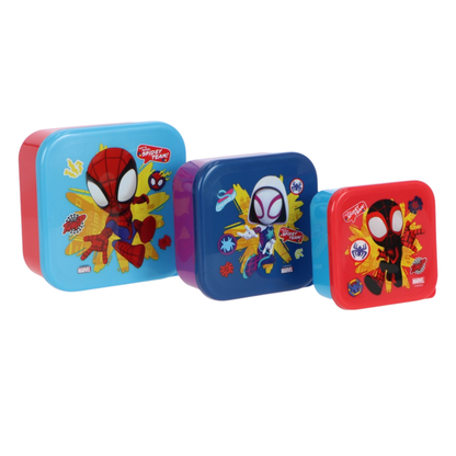 Spiderman lunchset; lunchbox, snackbox en drinkfles - Spidey