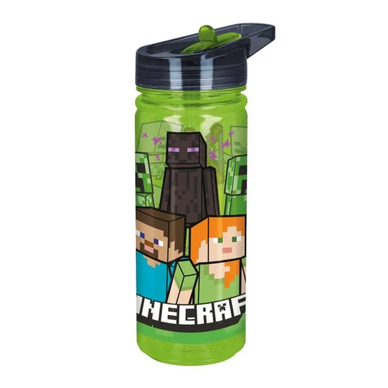 Minecraft lunchset; lunchbox, snackbox en drinkfles