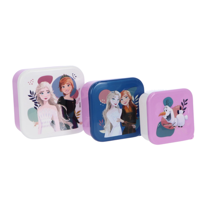 Frozen lunchset; lunchbox, snackbox en drinkfles