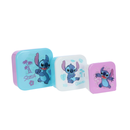 Lilo & Stitch lunchset; lunchbox, snackbox en drinkfles