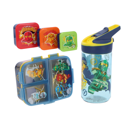 Lego lunchset; lunchbox, snackbox en drinkfles