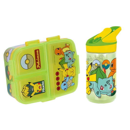 Pokemon lunchset; lunchbox en drinkfles