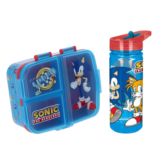 Sonic lunchset; drinkfles en lunchbox