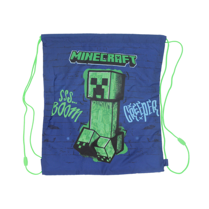 Minecraft tassenset; rugzak en gymtas