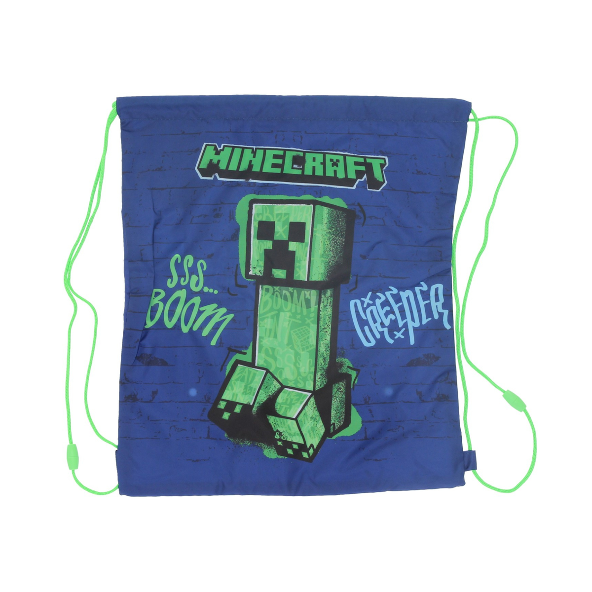 Minecraft tassenset; rugzak en gymtas