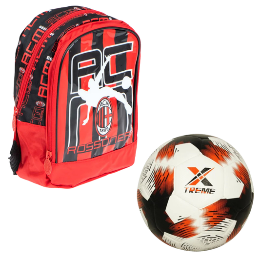A.C. Milan rugzak + voetbal