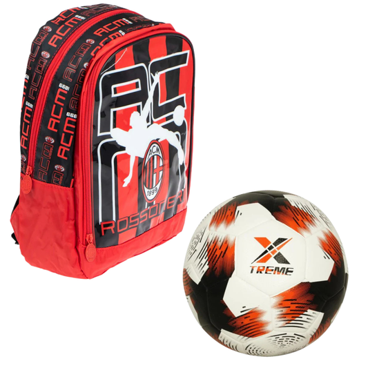 A.C. Milan rugzak + voetbal