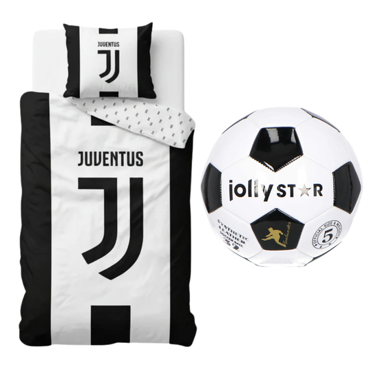 Juventus slaapkamerset; dekbedovertrek en voetbal