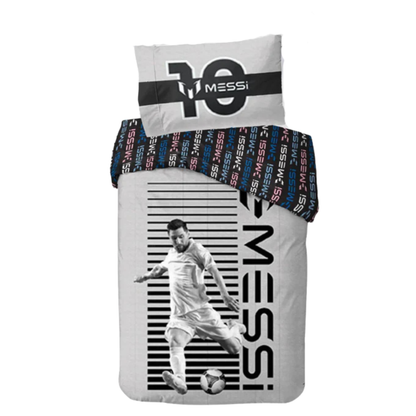 Messi slaapkamerset; dekbedovertrek en voetbal