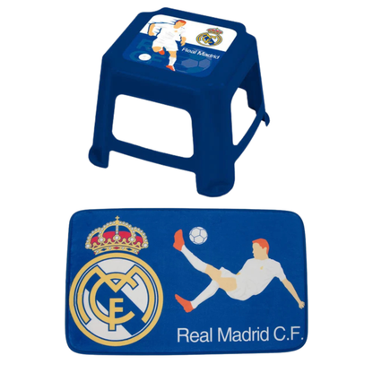 Real Madrid slaapkamerset; vloerkleed en krukje