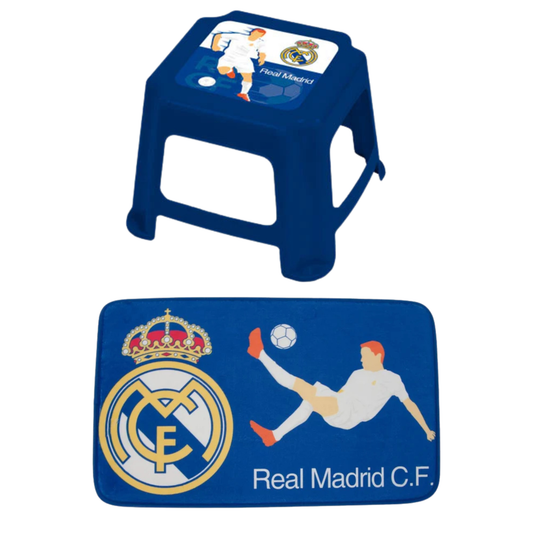 Real Madrid kamerset; vloerkleed + krukje