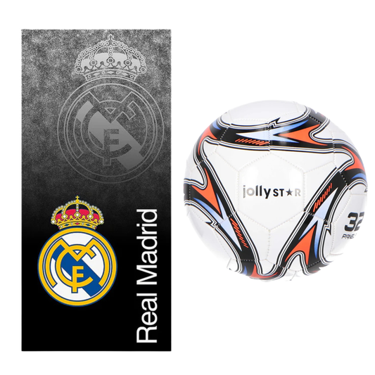 Real Madrid strandlaken + voetbal