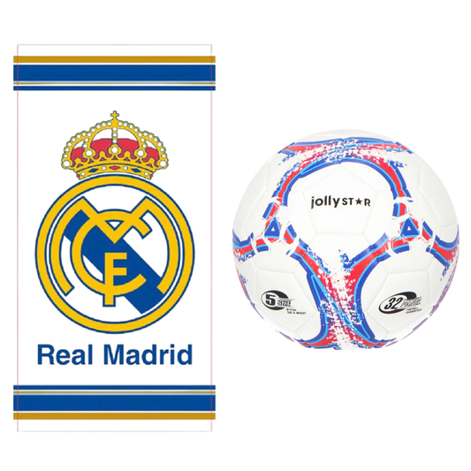 Real Madrid strandlaken + voetbal