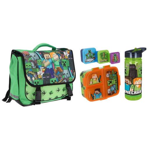 Minecraft school set; rugzak en lunchset