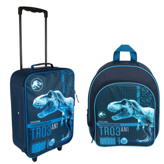 Jurassic World reisset; trolley en rugzak